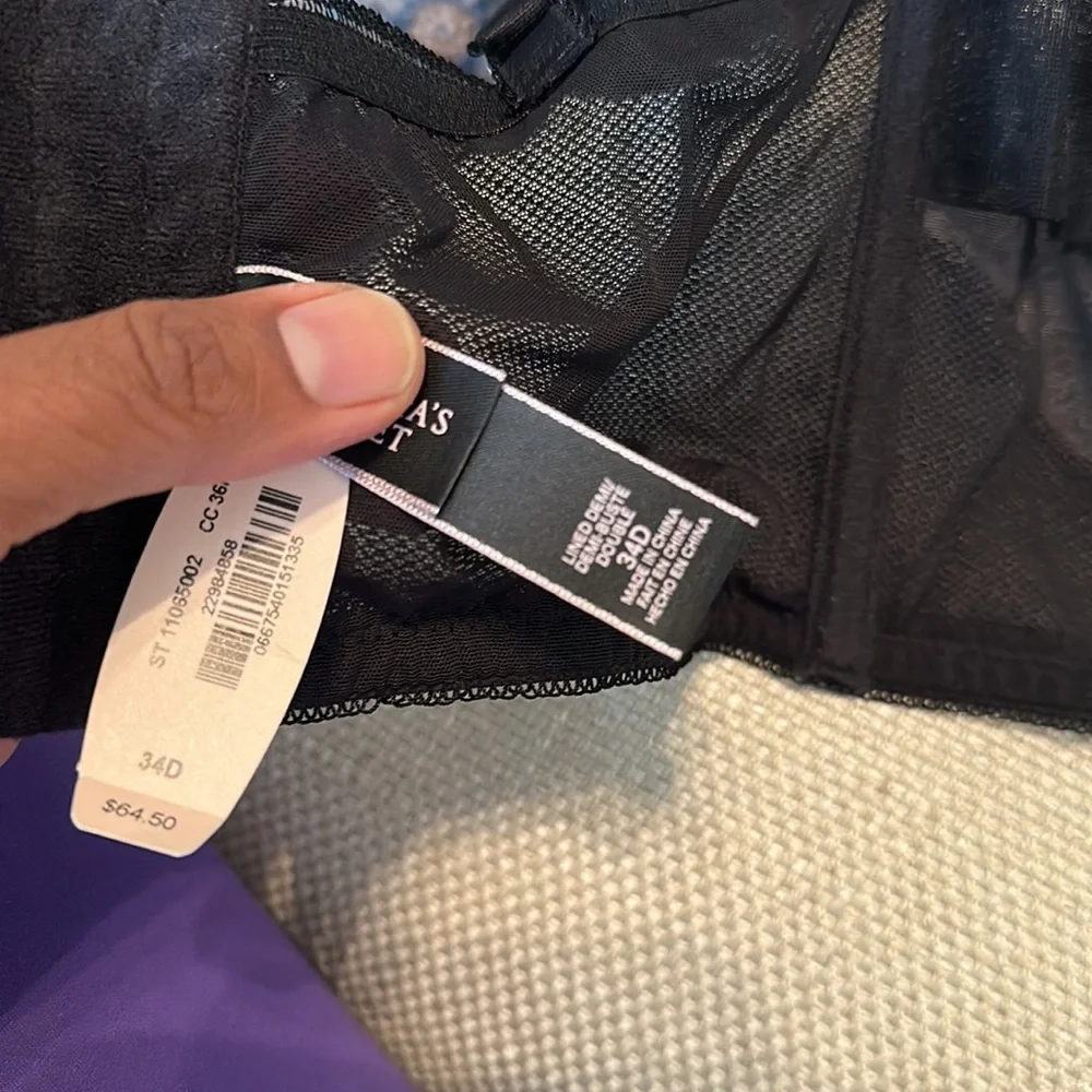Victoria secret lined double demi bra - Picture 3 of 4